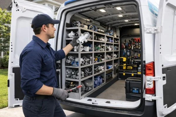 washing machine parts truck